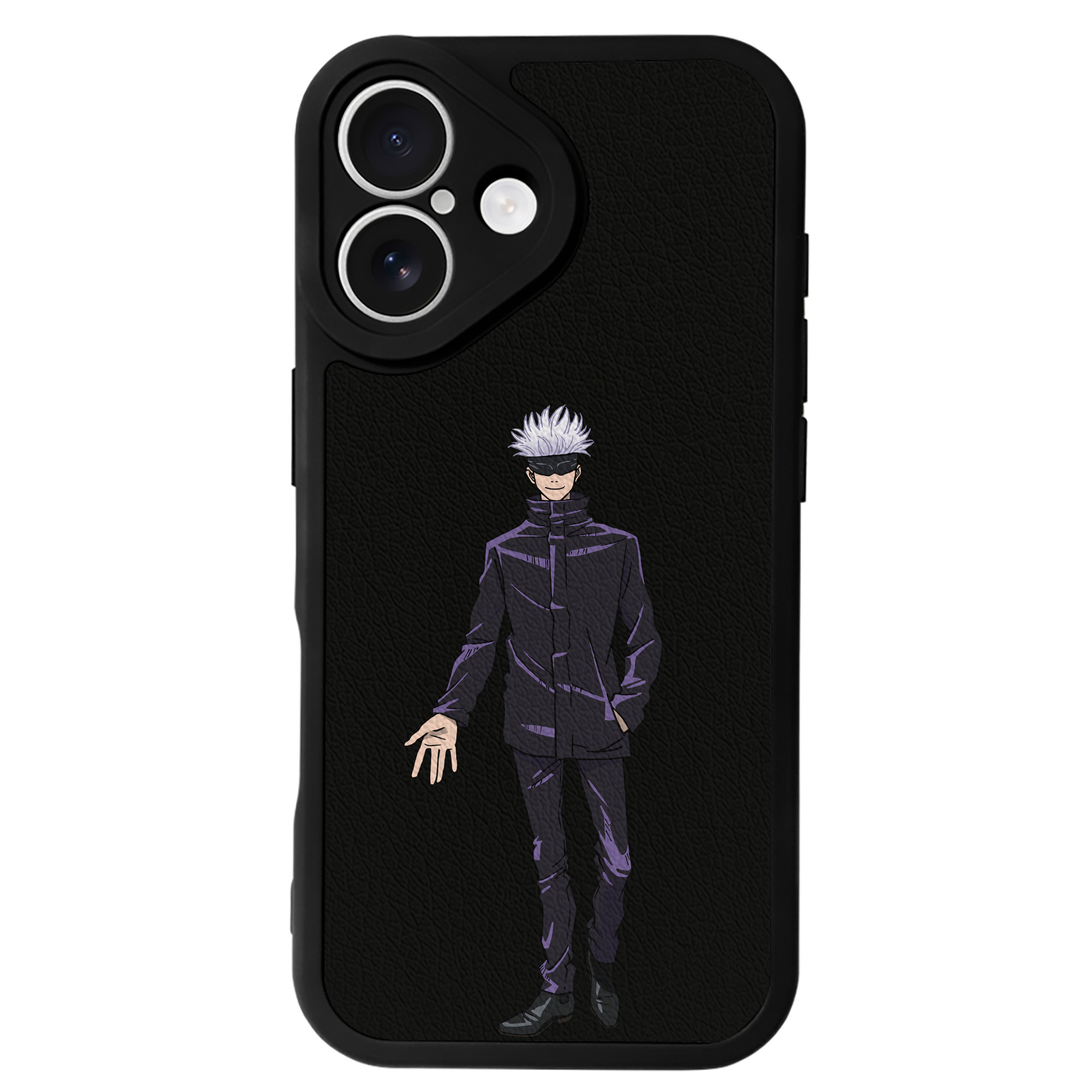 （画像用） 呪術廻戦 Jujutsu Kaisen 【iPhone 16シリーズ対応】シリコンスマホケース（レザー調） 材質：シリコン